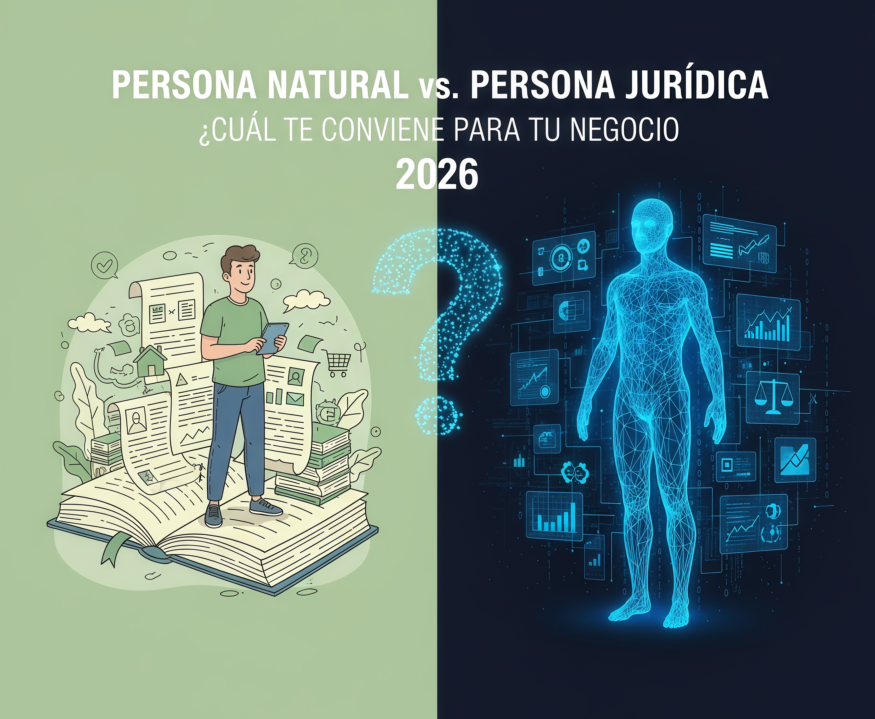 Persona Natural vs. Persona Jurídica: ¿Cuál te conviene para tu negocio en 2026?